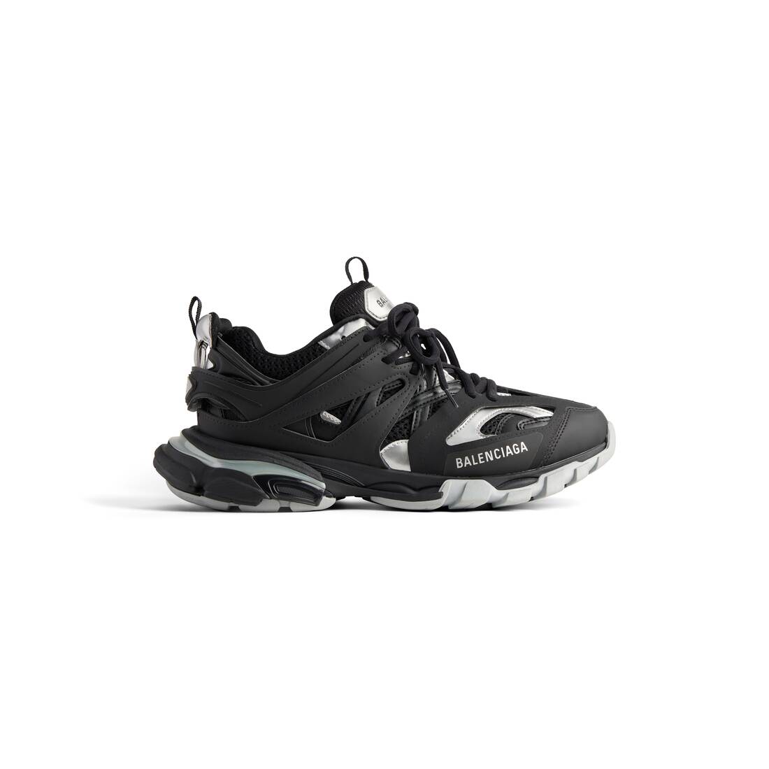 Women’s Track Sneaker  in Black/silver - Image 1